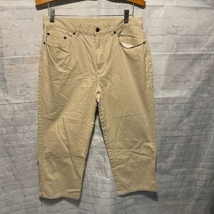 Lauren Cropped pants, Khaki, women Size 10. Excellent shape. Preowned, nice.